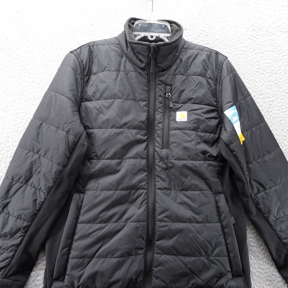 Carhartt Gilliam Jacket Black Small Womens Relaxed Fit Puffer Rain Defender NWT - Picture 3 of 12